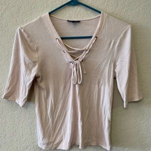 TopShop Womens Size 8 Light Pink Crop Top